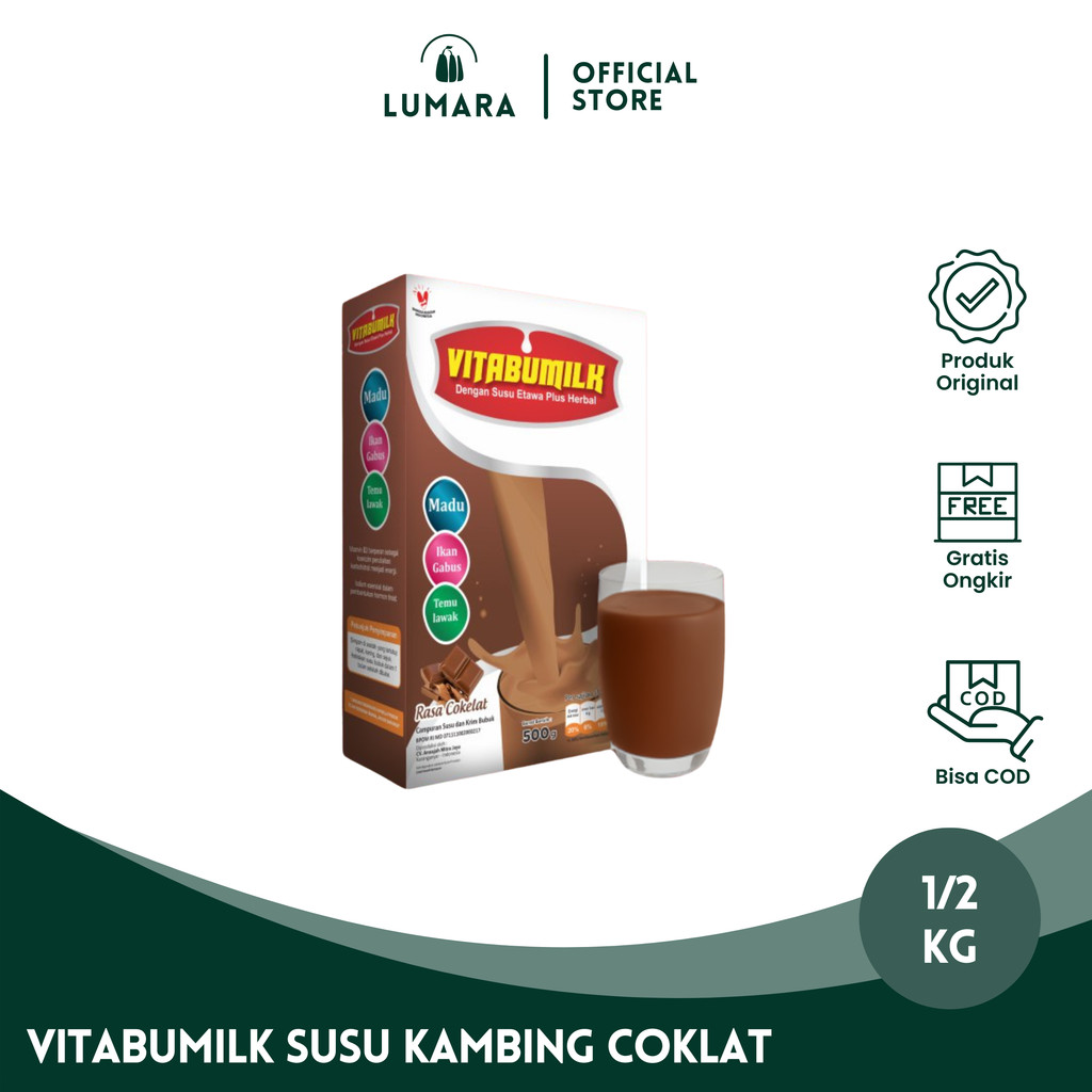 

Vitabumilk Susu Kambing Etawa Plus Herbal Penambah Kecerdasan dan Nafsu Makan Anak 500 gram COKELAT