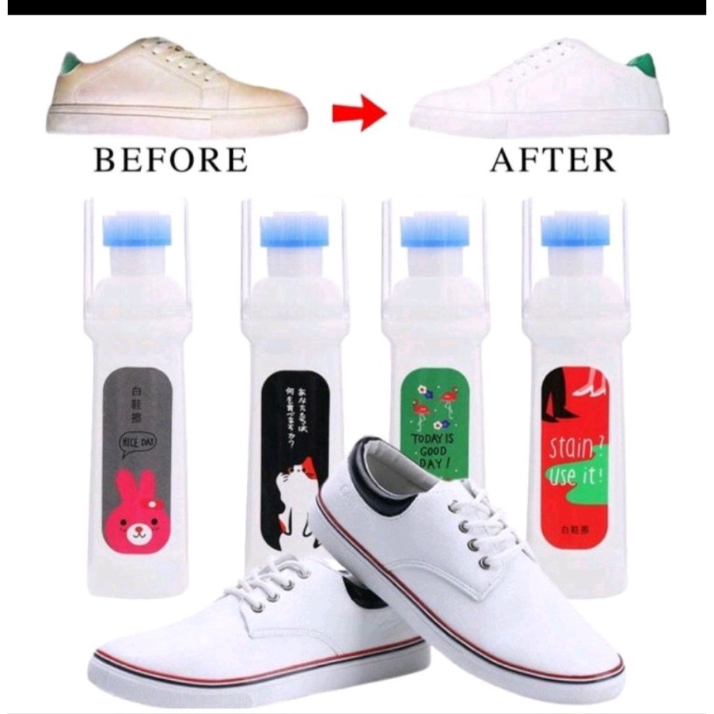 Semir Sepatu Putih Cairan Pembersih Sepatu Warna Putih / Pembersih Sepatu / Pemutih Sepatu K42