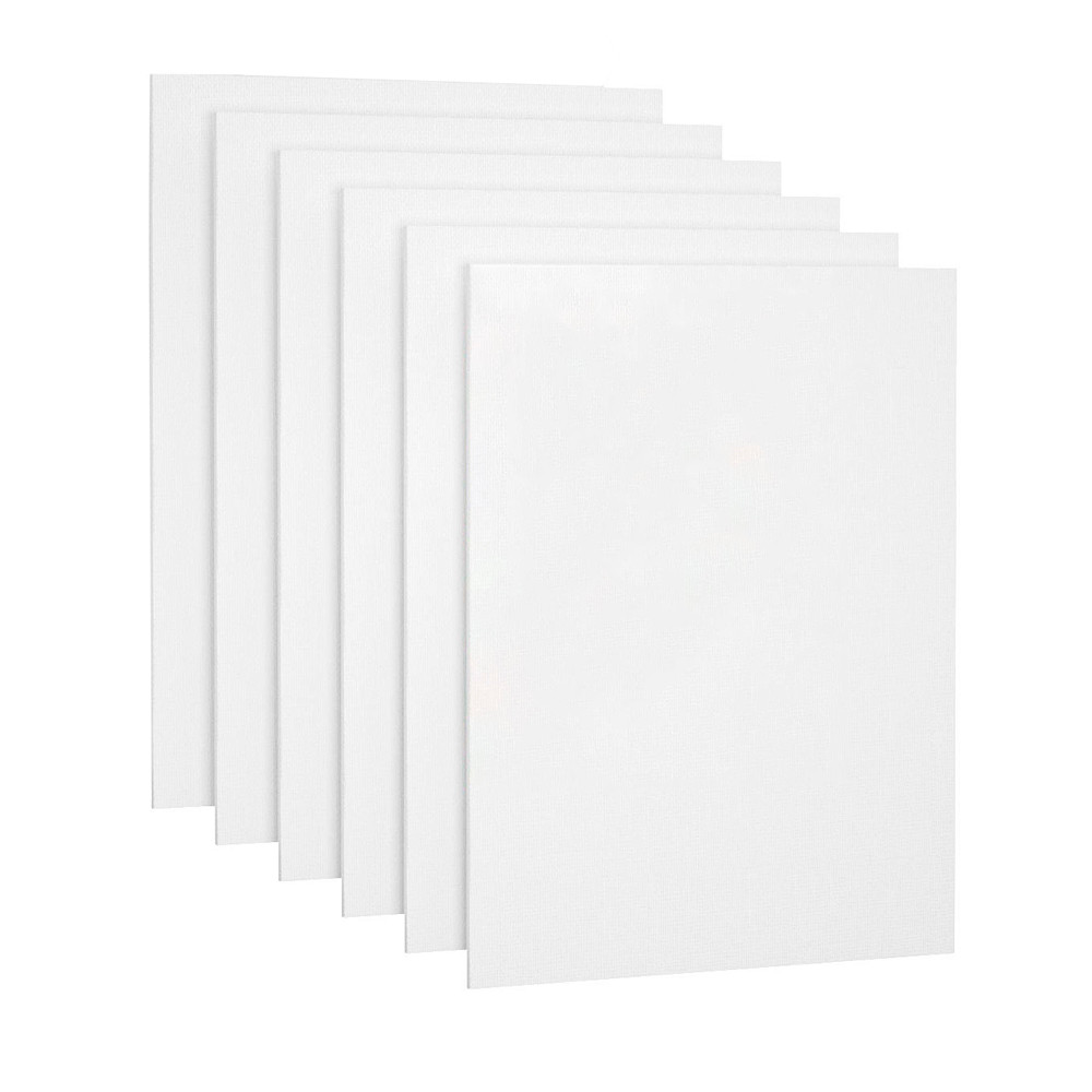 

6pcs Canvas Panels, Gesso Primed White Blank Canvas for Painting - Cotton Art Supplies Canvas Board for Acrylic Paints