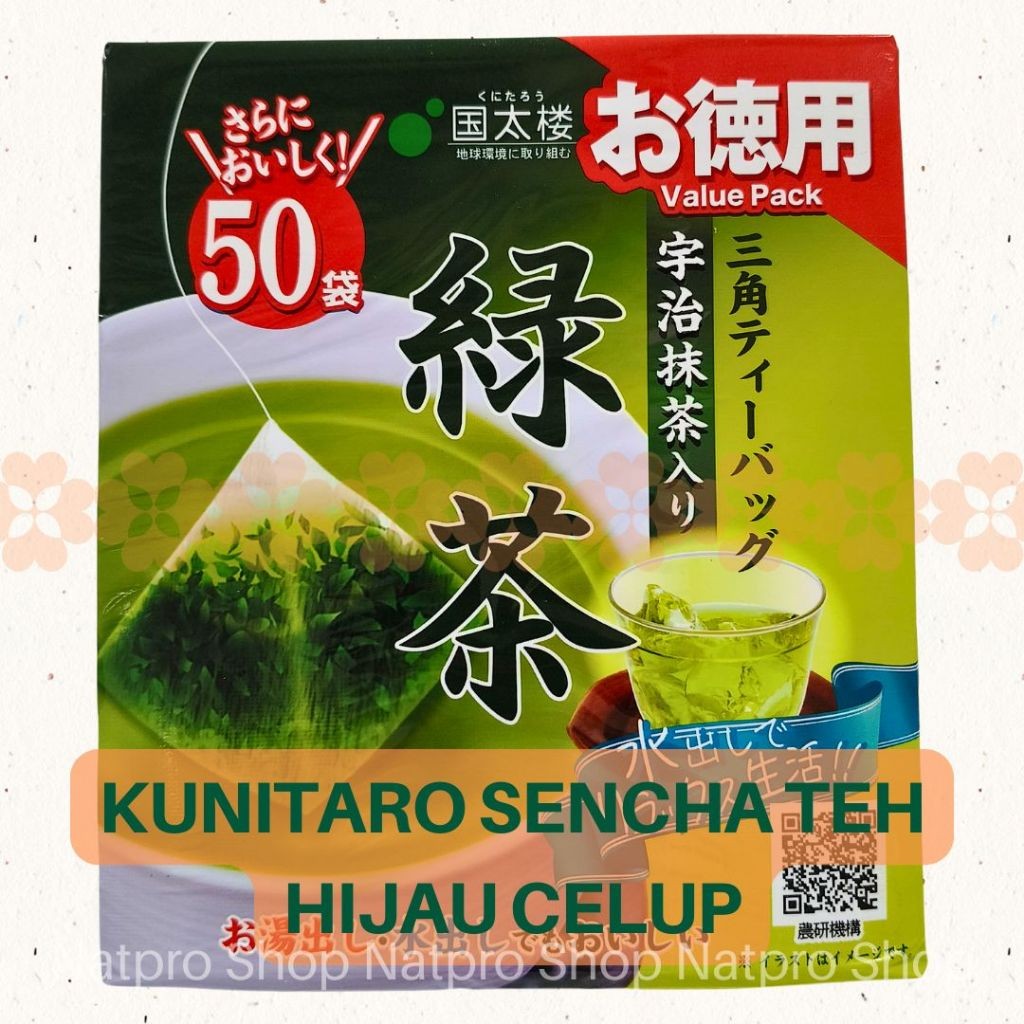 

Kunitaro Sencha Triangle Tea Bag Teh Hijau Teh Impor Jepang