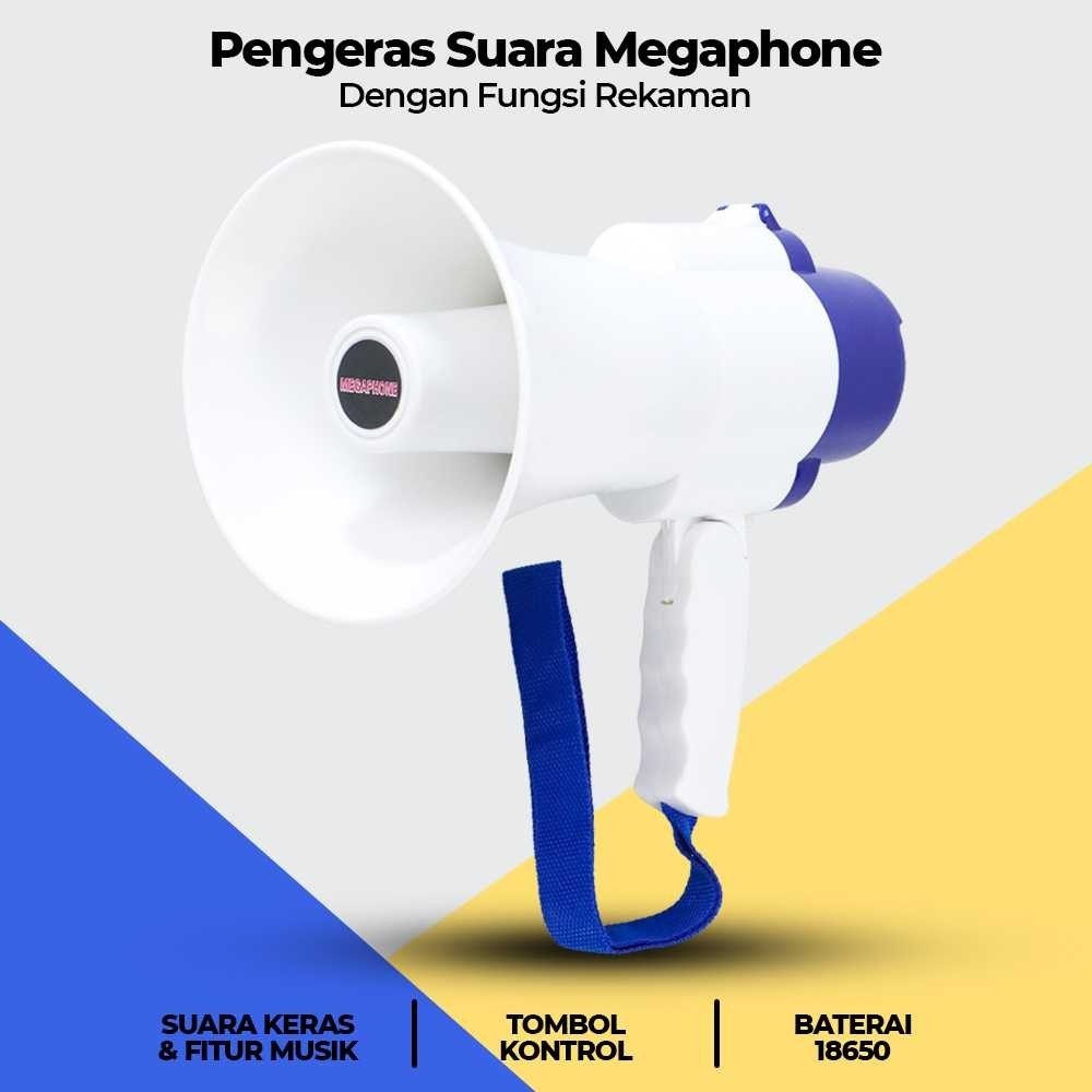 Pengeras Suara Megaphone Toa dengan Fungsi Rekaman USB Flash Disk Perekam Digunakan Untuk Pariwisata