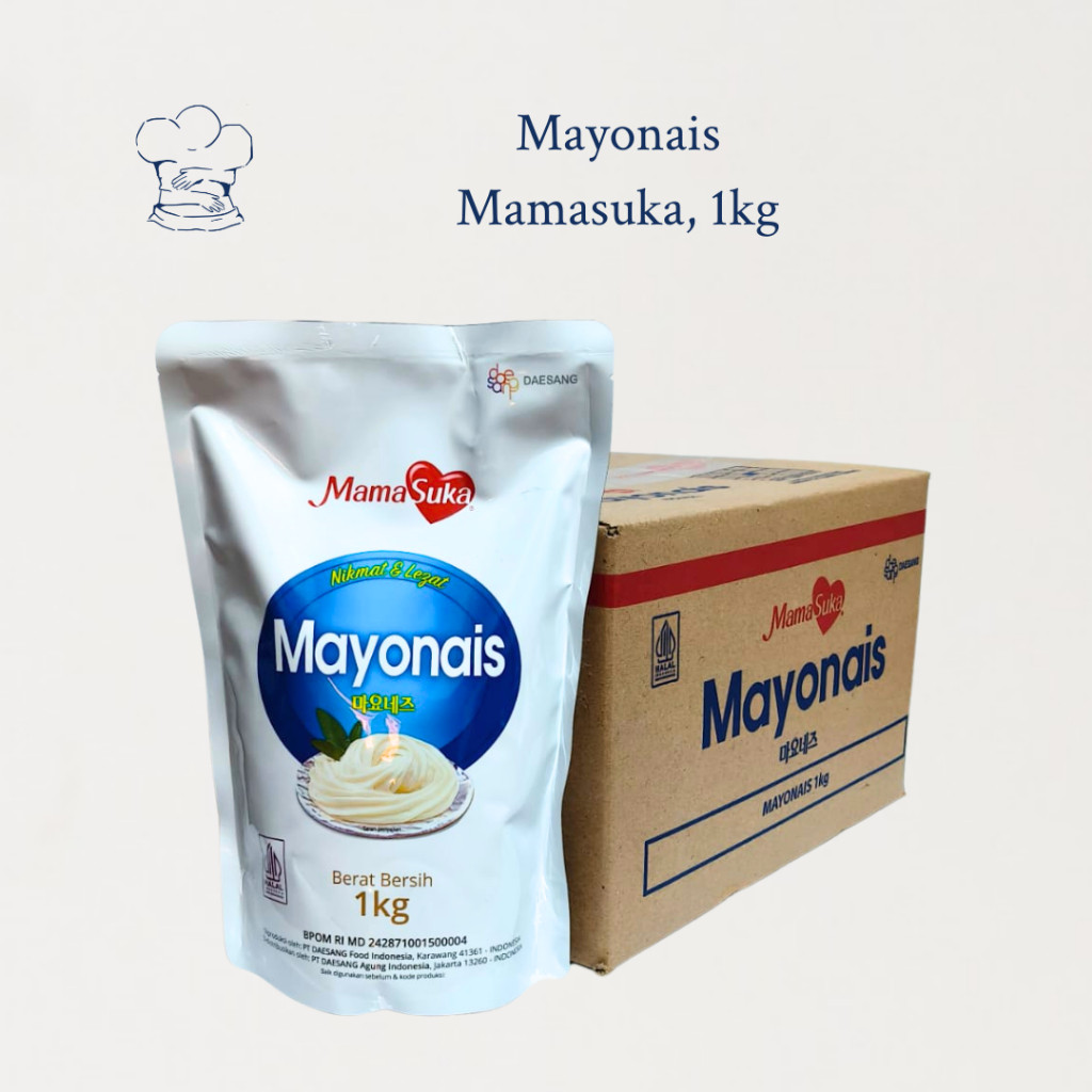 

Mayonnaise MamaSuka 1Kgx8 (1 Dus) Murah – Mayonaise Mamasuka untuk Masak/Baking [EXP DESEMBER 2025]