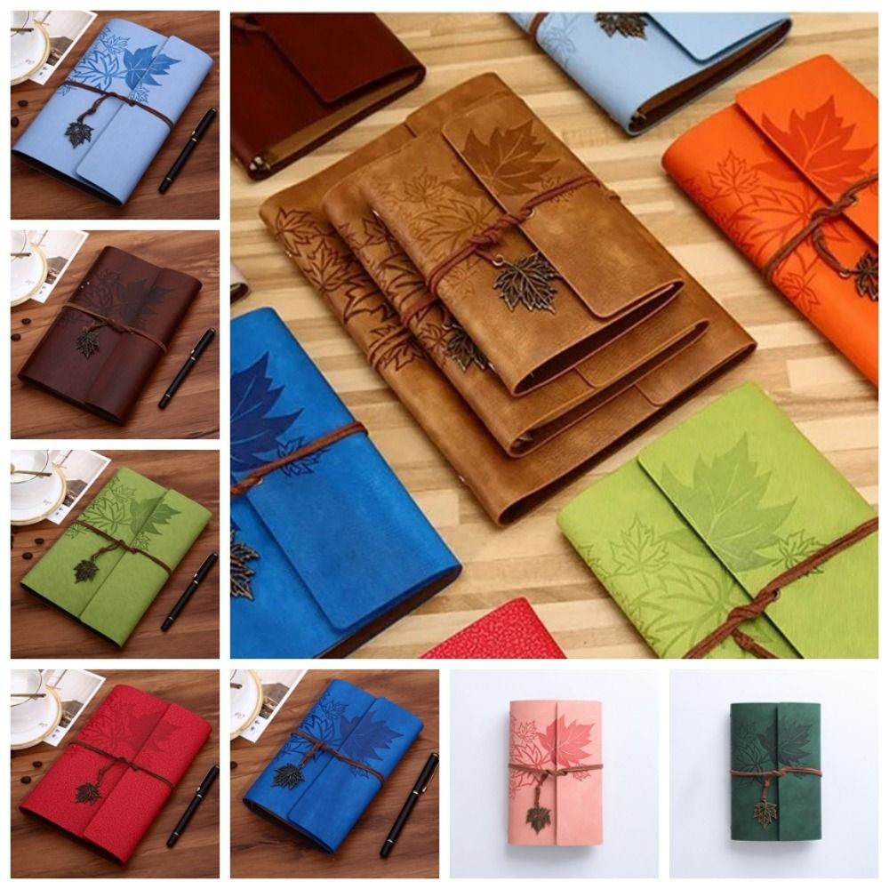 

A7/A6/A5 Travelers Vintage Notebook PU Leather Kraft Paper PU Leather Kraft Notebook Blank Notepad Spiral Notebook Journal Diary