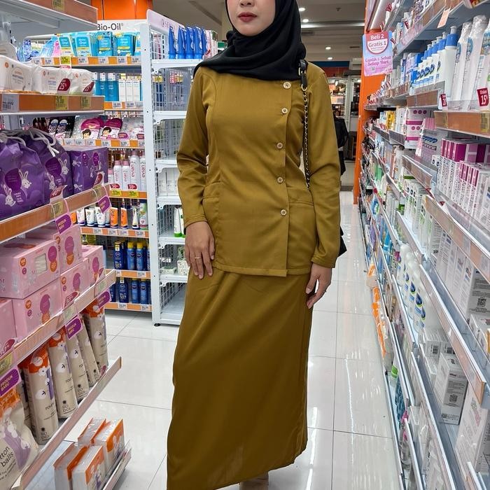 A'S.BAJU KERJA Setelan Rok khaky/Setelan Rok Pemda/Setelan Rok Kantor