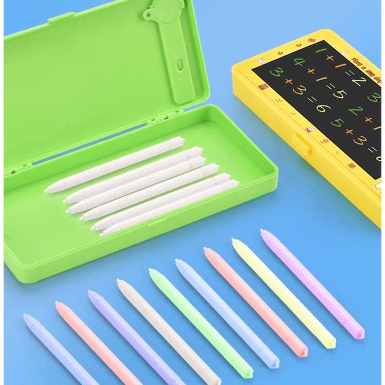 

TERMURAH! KOTAK PENSIL 2IN1 DENGAN LCD WRITTING DRAWING PAD + PENCIL PAD MOTIF KARTUN CUTE AESTHETIC