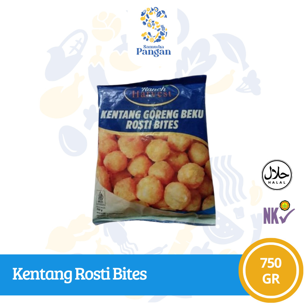 

Kentang Goreng Rosti Bites Ranch Harvest / French fries Pom Pom 750gr