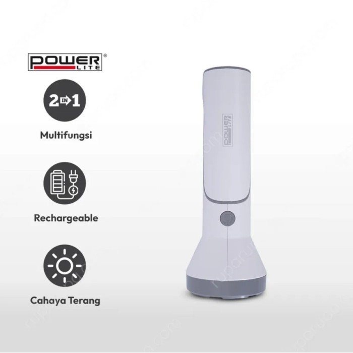 POWERLITE Senter Dengan Lampu Meja Rechargeable - Table Lamp Emergency