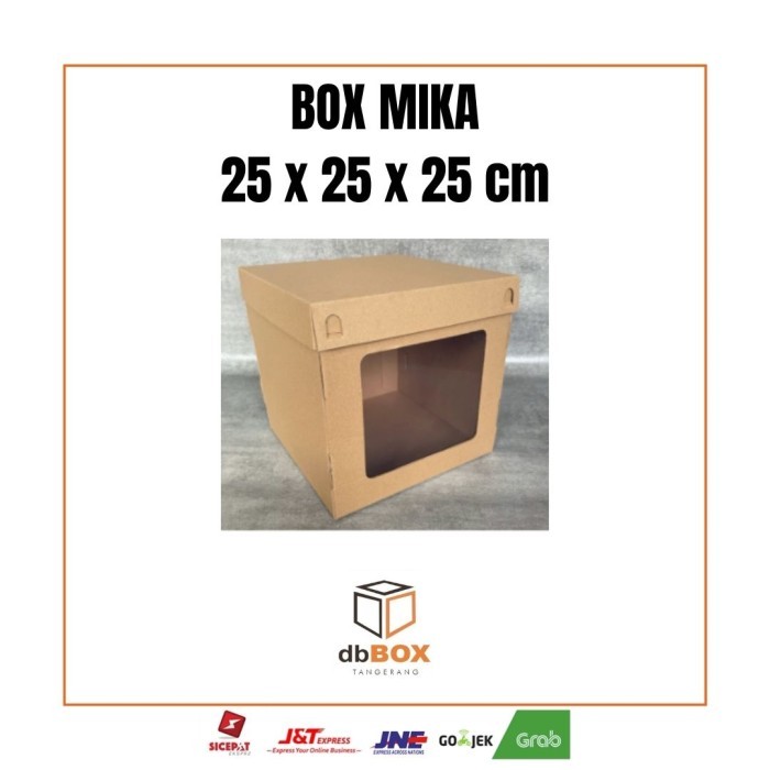 

BOX MIKA 25x25x25 cm | Box Die Cut dan Easy Usage | Box Mika Kue Tart KARDUS MURAH | KARDUS BOX |KARDUS DIECUT