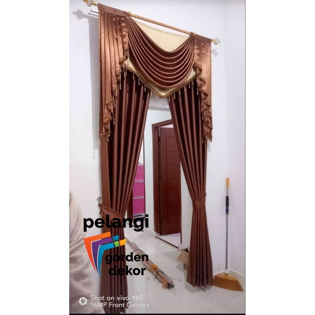 Gorden Gelombang Gorden Poni Gelombang /Gorden Pintu Gorden Jendela / Gorden Mewah Gorden Termurah/ 