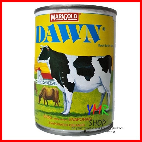 

Susu evaporasi creamer cair kaleng Dawn Marigold evaporated milk impor 385 gram
