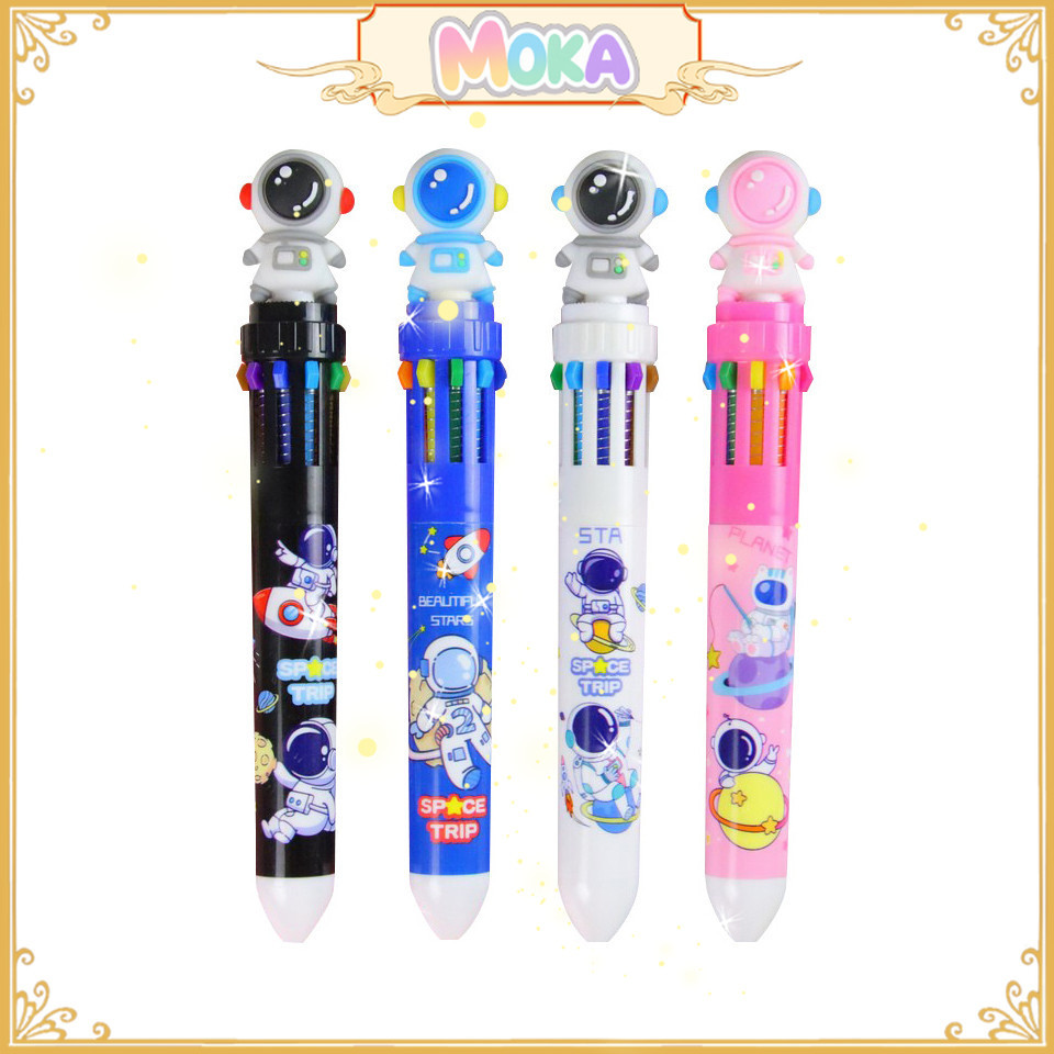 

MOKA Pulpen Mekanik 10 Warna Tinta Karakter Astronot 3D / Pulpen 10 Warna Boneka Astronot MKP61
