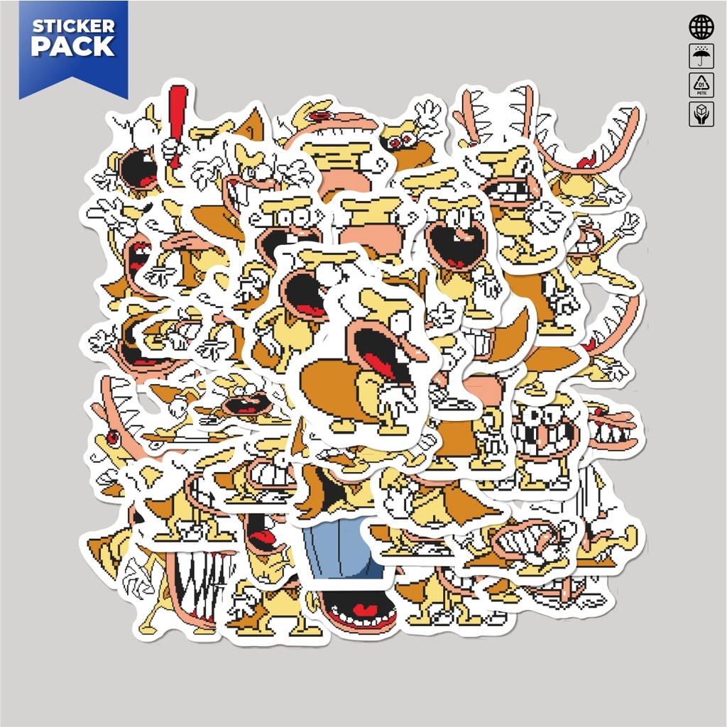 

[100PCS]Stiker Pack Stiker Pizza Tower V23 Aesthetic Vinyl Anti Air Dekorasi Sticker Laptop Buku Journal Koper Helm Casing HP Gitar Helm Skateboard