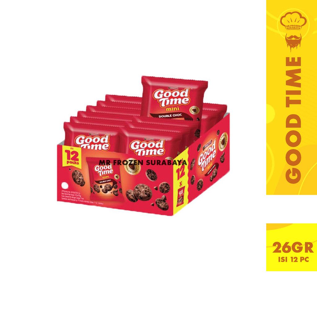 

Good Time Mini Biskuit Cookies Chocohip Isi 12 pc