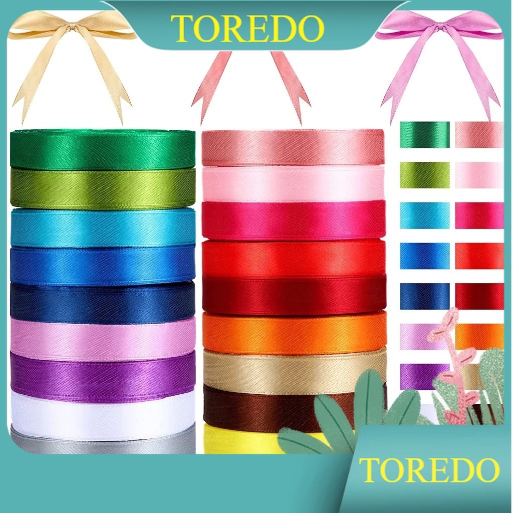 

TOREDO Pita Kado 1.5cm / Pita Jepang / Pita Kertas 7.5m / Pita Hadiah Bungkus