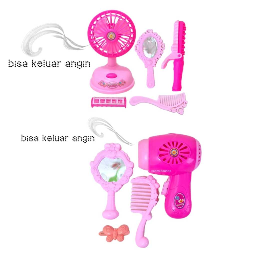 Mainan Kipas Angin Keluar Angin N Mainan Hair Dryer Keluar Angin Mainan Anak Perempuan Beauty Alat Kecantilan Make Ip Hairdryer