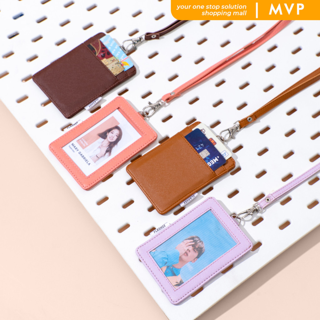 

MVP ID Card Kulit Name Tag Kulit PU Leather Lanyard NameTag Termurah