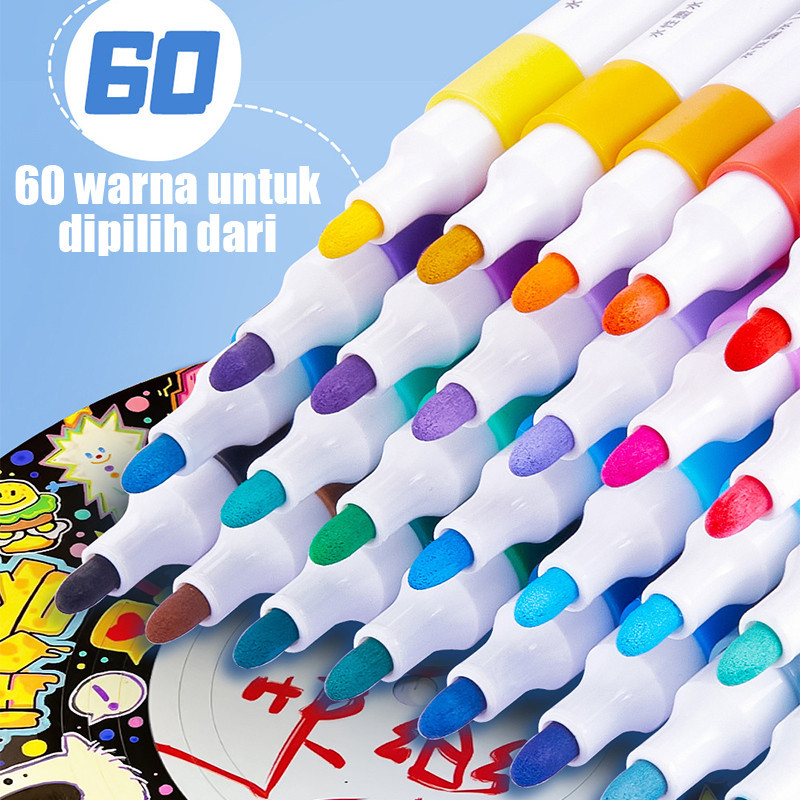 

Pen Marker Akrilik Ditetapkan Dengan 60 Warna Yang Opak Tahan Air Dan Kualitas Tinggi