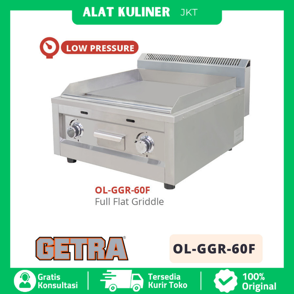GAS GRIDDLE GETRA OL GGR 60F OL-GGR-60F FULL FLAT GRIDDLE STAINLESS