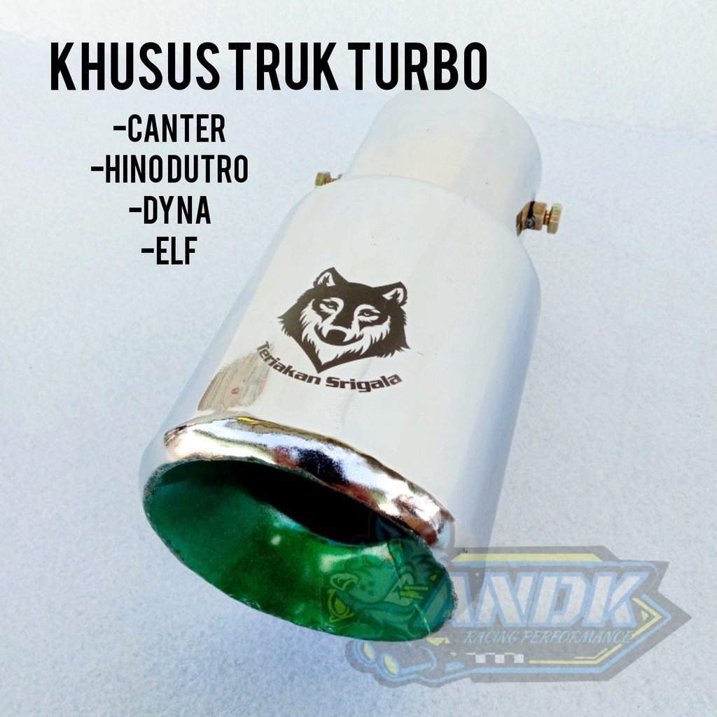 KNALPOT MOBIL TRUK SUARA SRIGALA KHUSUS TRUK TURBO CANTER HINO DUTRO ELF 125PS DYNA HT