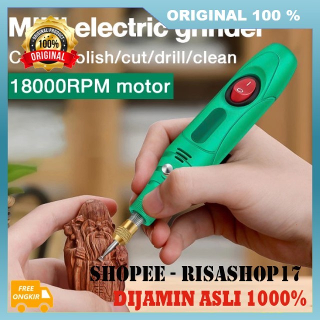 Mini Drill 24 Set Mata Bor Mini Elektrik Mini Drill Portable Bor Mini Listrik Bor Mini Ukir Alat Pem