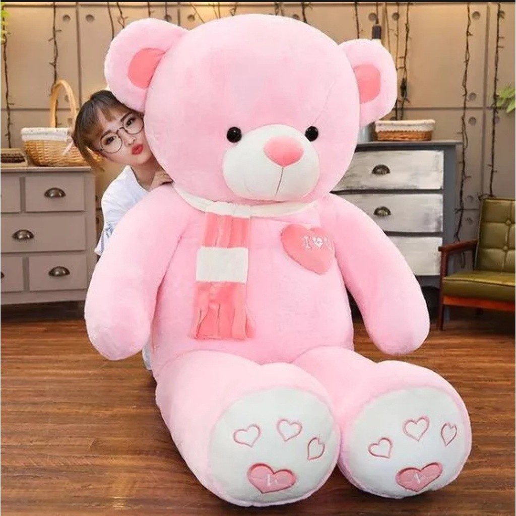 Boneka teddy bear plufyy boneka beruang jumbo 1,2 boneka beruang besar boneka 1,5 meter boneka 3 met