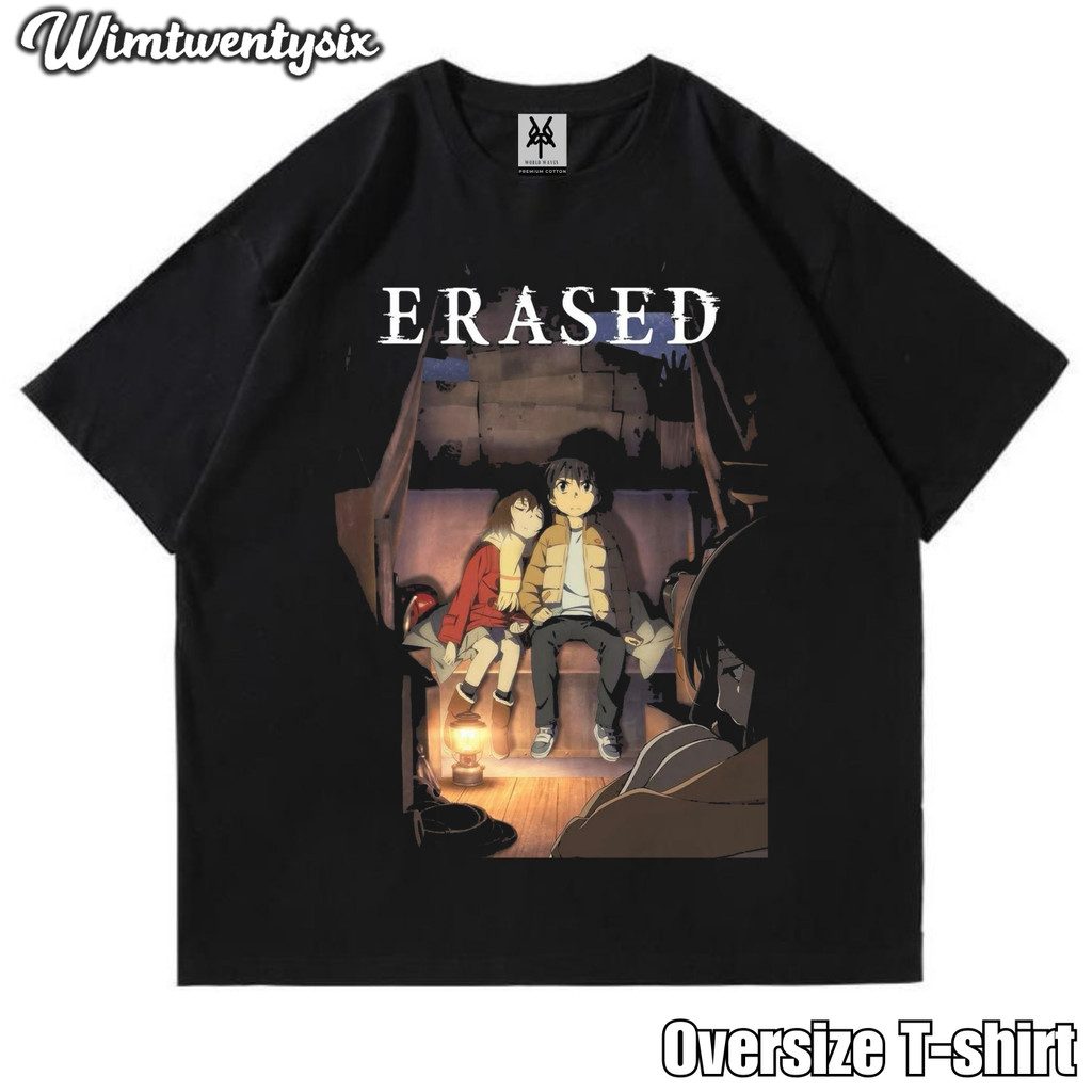 KAOS OVERSIZE | VINTAGE | T-SHIRT OVERSIZE | KAOS ANIME ERASED