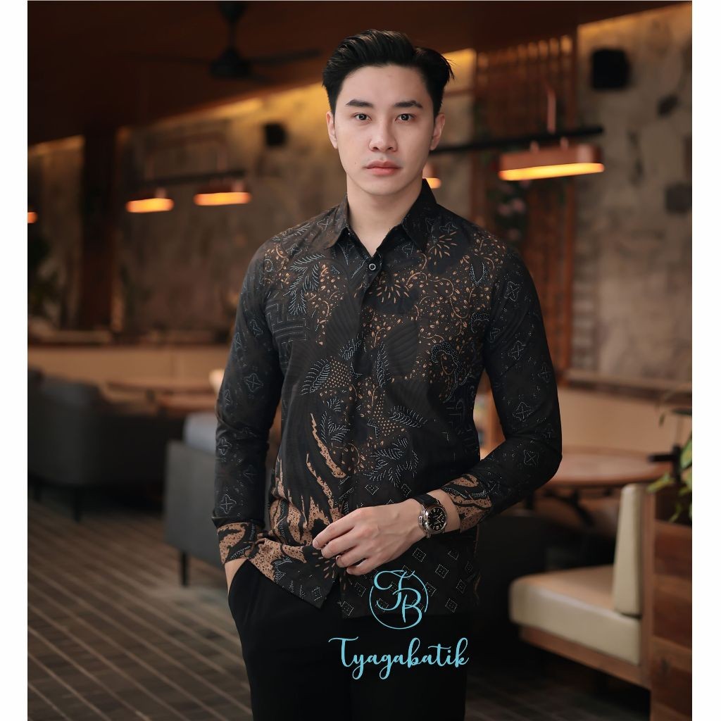 Bambee / Kemeja Batik Slimfit Lapis Furing Premium 0241 Tyaga Batik