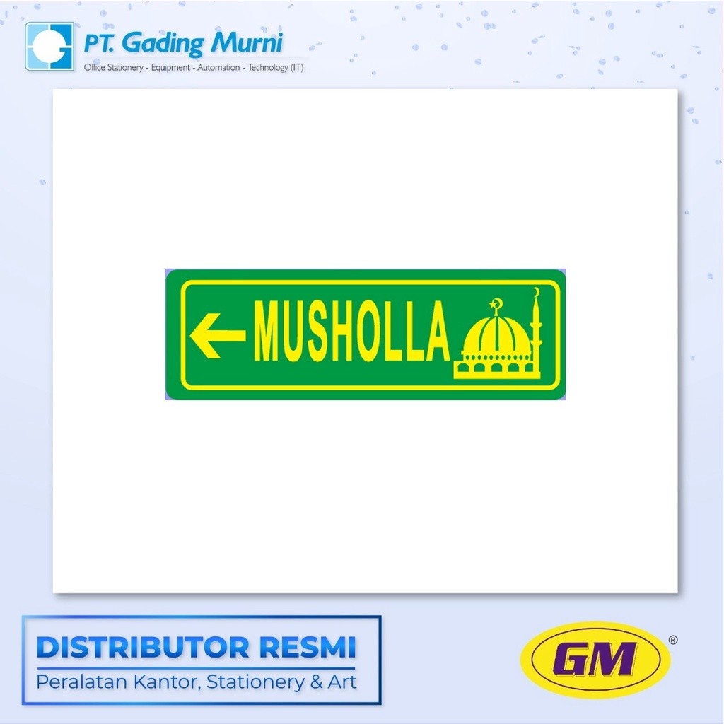 

GM LABEL BESAR LB 404 WARNA MUSHOLLA KIRI