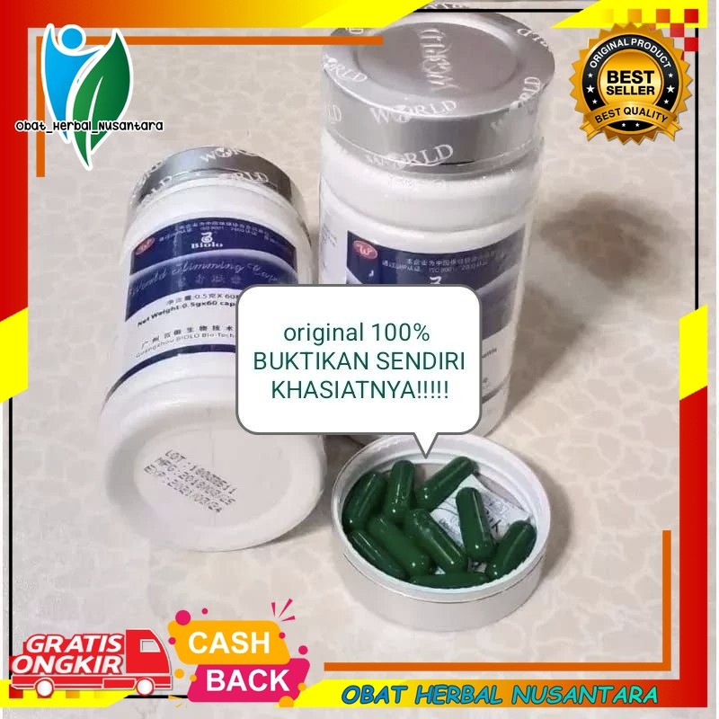 PELANGSING WSC BIOLO IMPORT ORIGINAL 100% DIJAMIN ASLI (PT.wootekh) BPOM 1 Botol Isi 60 Caps