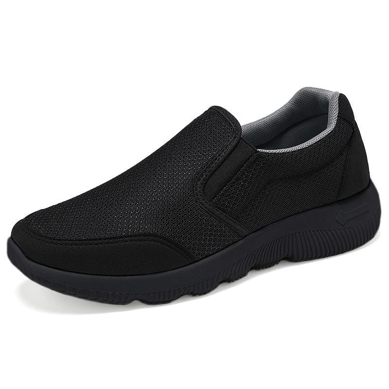 Gio Saverino Sepatu Slip On Pria Toms Black Man Shoes Flat