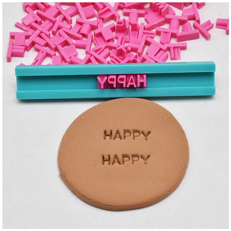 

1 Set Ceramic Art Alphanumeric Letters Polymer Clay Stamping Stamps Embossing Die Seals DIY Embossing Clay Tools