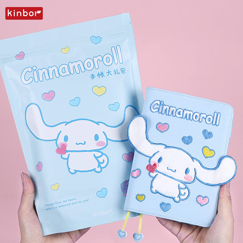 

Kinbor Kawaii Dog Notebook A6 Cute Cartoon Self-filled Notepad Set, Girls Ledger Handbook Portable Diary School Travel Book Gift