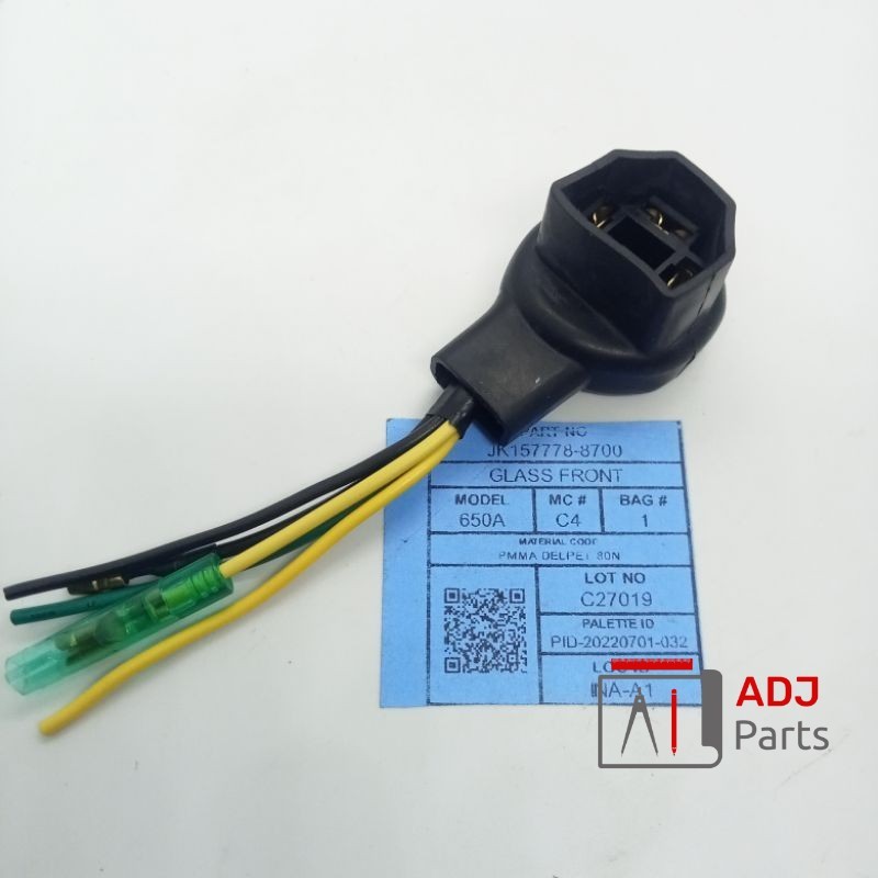 SOKET KABEL H4 KAKI 3 LAMPU DEPAN HONDA CRF 150 FITING LAMPU DEPAN HONDA ADJ