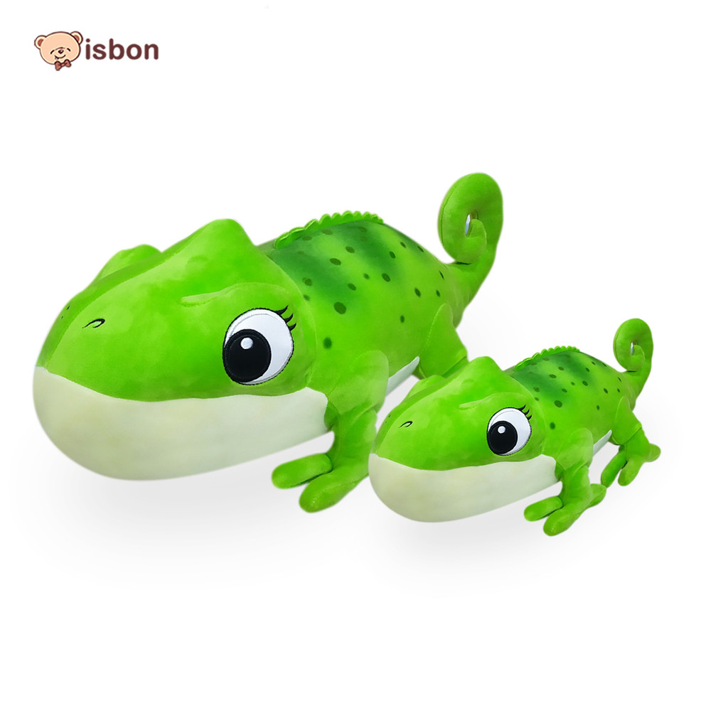Boneka Hewan Karakter Iguana Hijau Green berbahan halus lembut lucu cocok untuk anak by Istana Bonek