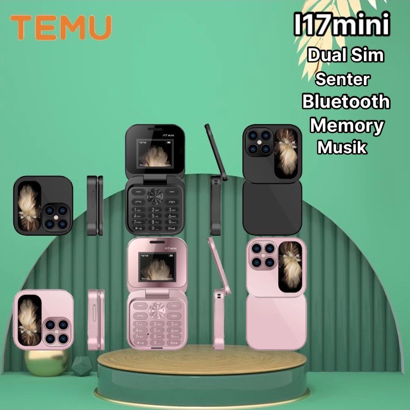hp jadul lipat mini flip phone jadul ori garansi 1 tahun i17mini