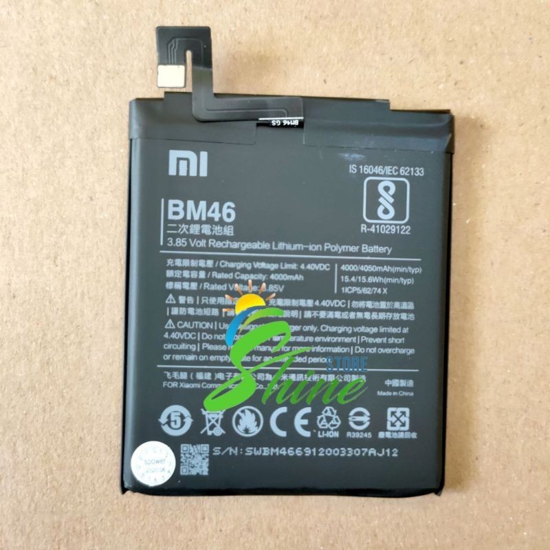 BATERAI BATRE BM46 ORIGINAL HP XIAOMI REDMI NOTE 3 / REDMI NOTE 3 PRO BATTERY BATREI TANAM XIAOMI