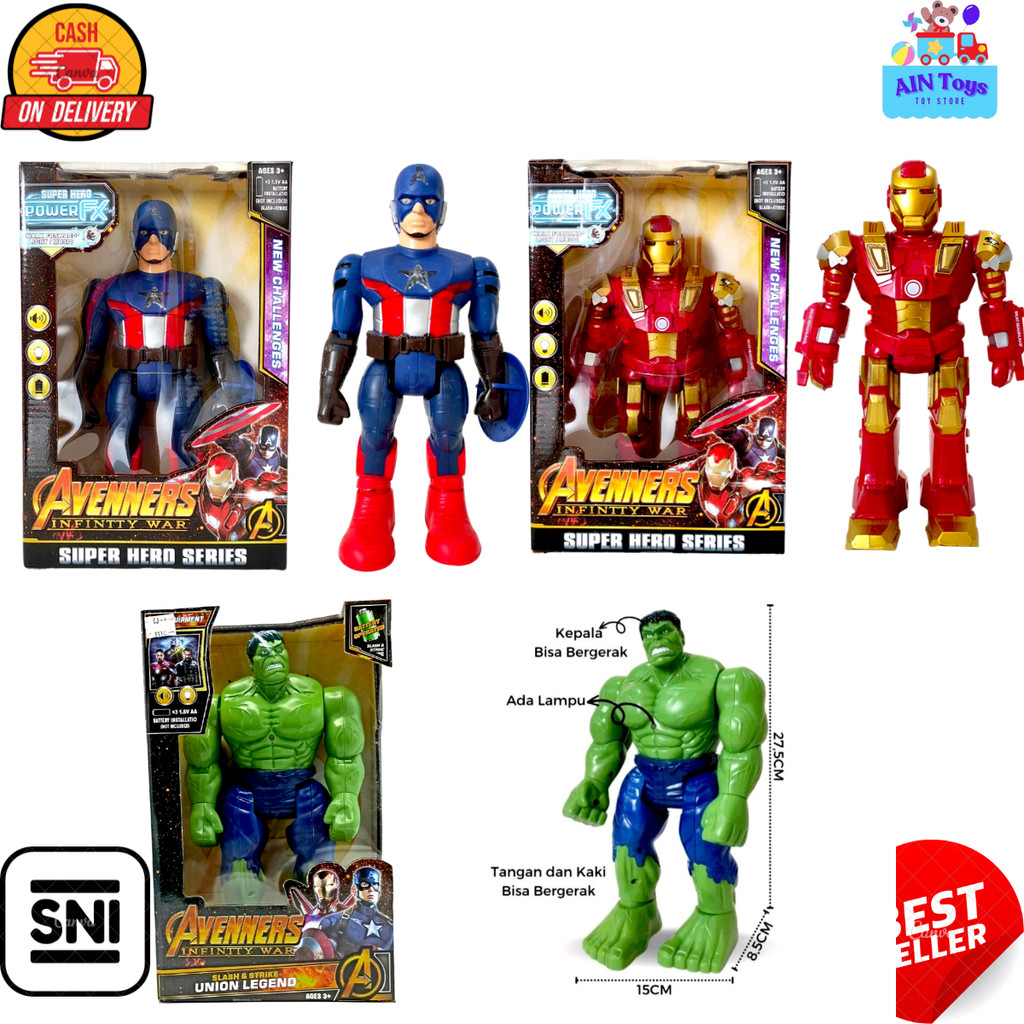 Mainan Robot Avenger Marvel Ukuran Besar Bisa Berjalan Dan Ada Suara