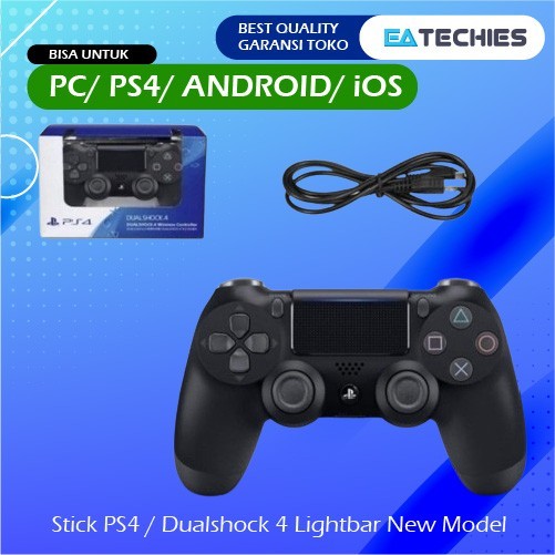 Stick PS4 Wireless PC Laptop Android Stik Bluetooth OP  Pabrik - Hitam