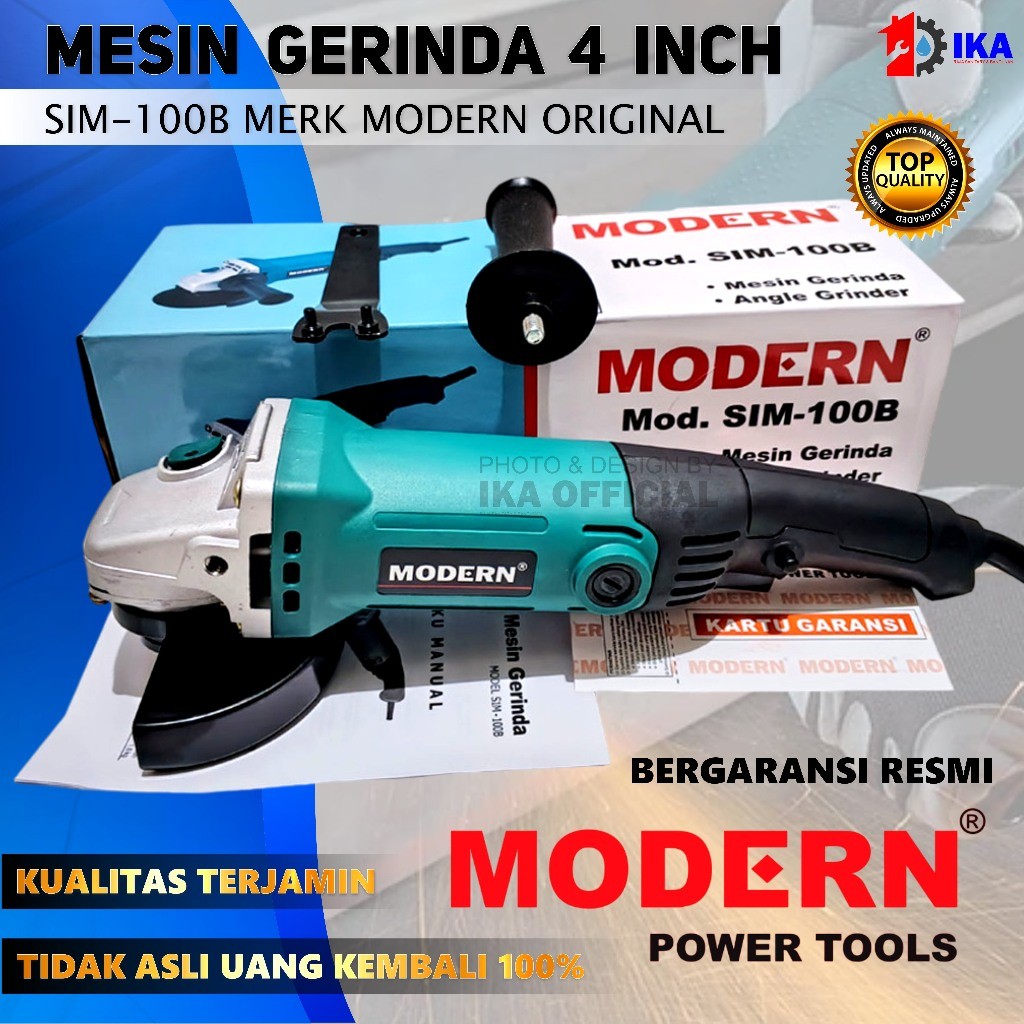 Mesin gurinda grinda modern sim 100B mesin disc grinda / MODERN SIM100B Mesin Gerinda Gurinda Tangan