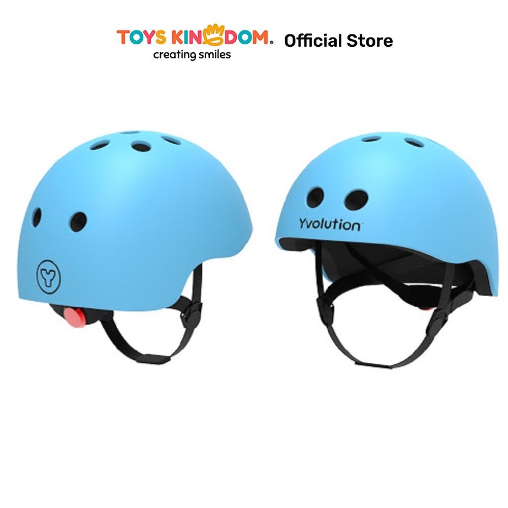 Toys Kingdom Yvolution Helm Sepeda S Ya21B9 - Biru Bike Helmet Pelindung Kepala Helem Sepeda Perleng