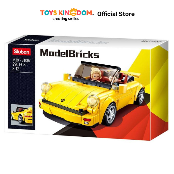 Toys Kingdom Sluban Set Model Bricks 930 Sport Car Kids Toy Toys Block Bricks Set Mainan Menyusun Pe