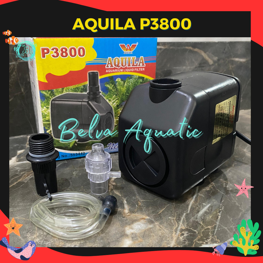 Aquila P-3800 Aquila P3800 Pompa Celup Aquarium Kolam Submersible Water Pump Aquila 3800