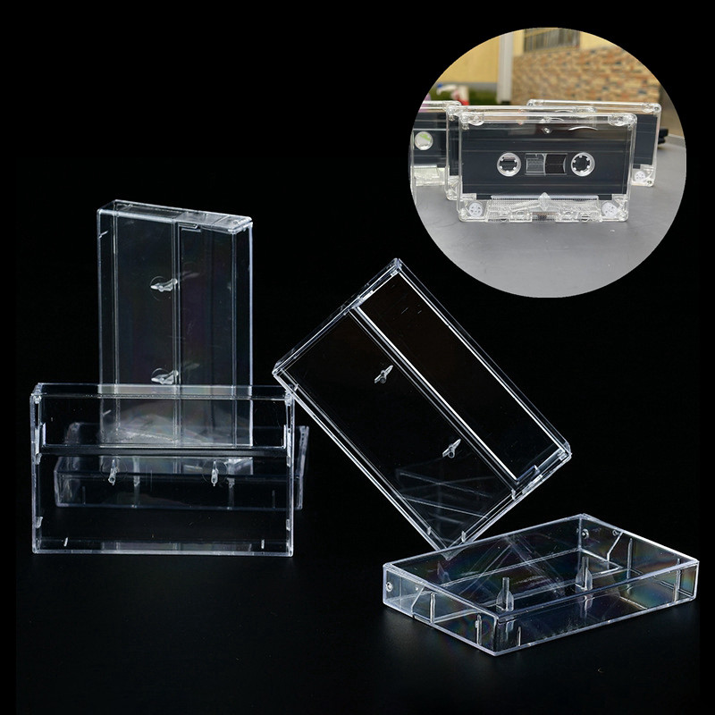 1/5Pcs 90 Minutes Normal Positio Recording Blank Cassette Tape Storage Case Plastic Transparent 90 C