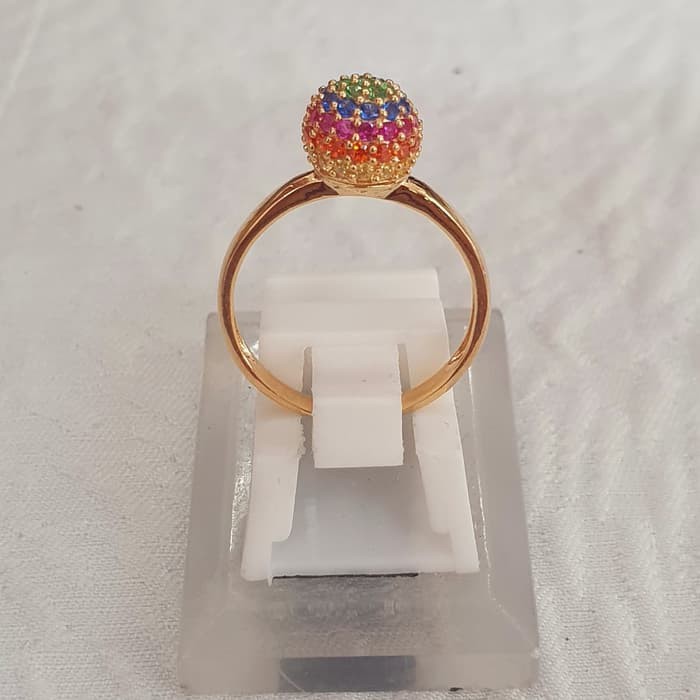 cincin bola rainbow series emas 70 % 70% 700 variasi