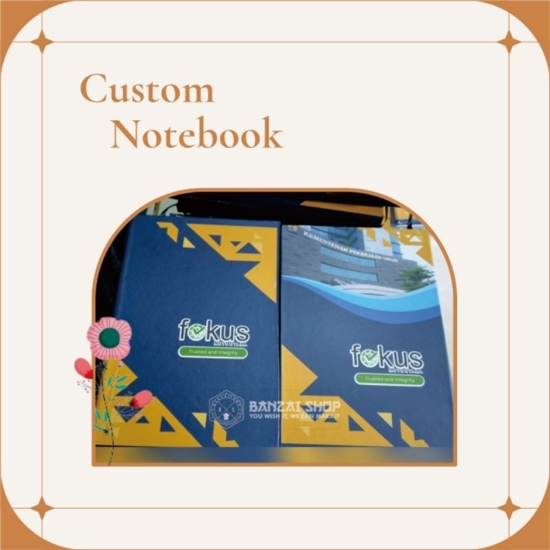 

Custom Notebook, Buku Tulis,dll