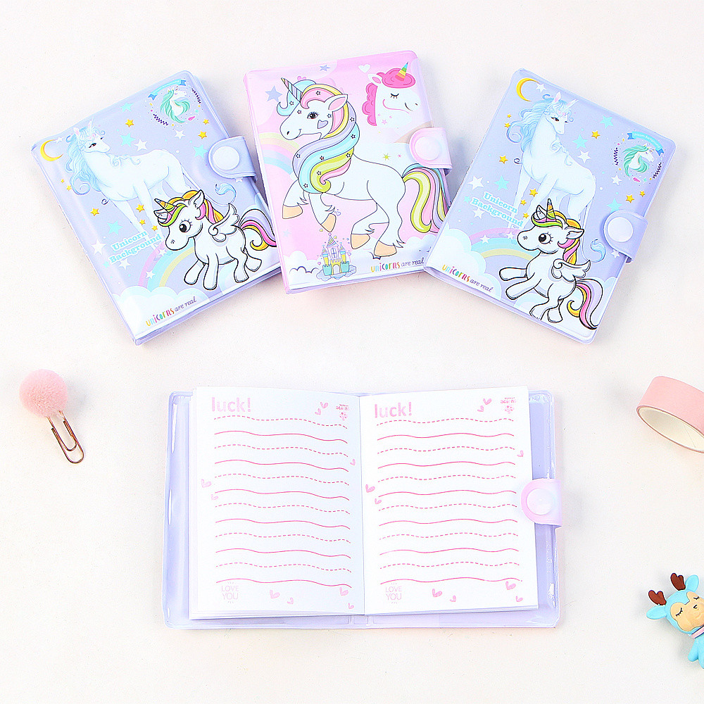 

Kawaii Unicorn Cartoon Notebook Ball-point Pen Memo Pad Stationery Set for Kids Gift Creative Notepad School Office Suppies