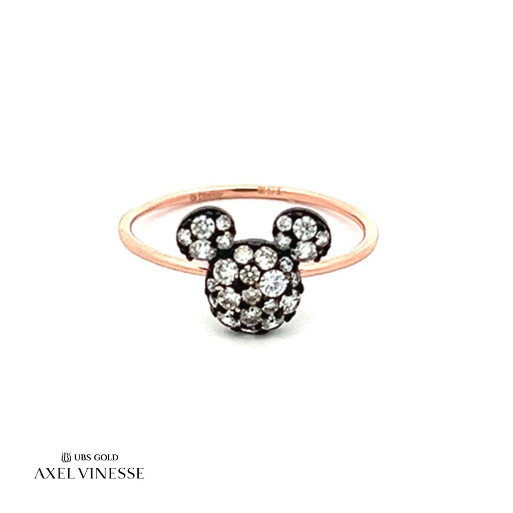 UBS Gold Cincin Emas Disney Mickey Mouse - Ccy0205 - 17K