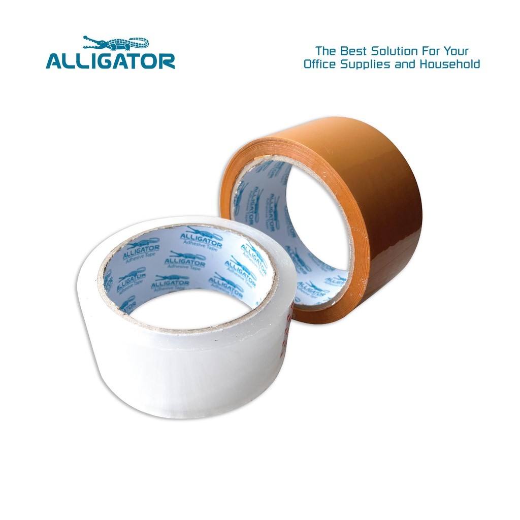 

Alligator Lakban OPP Tape Clear dan Coklat