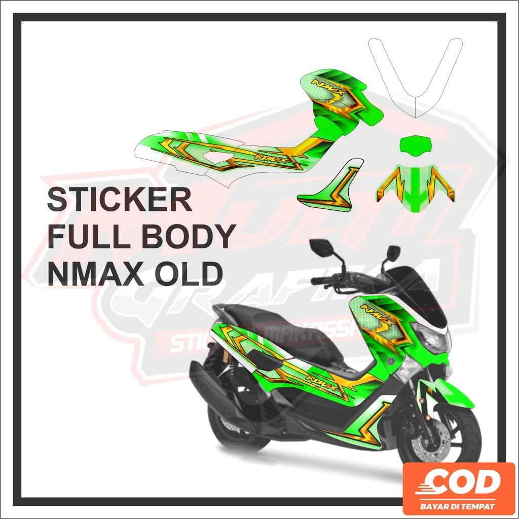 Stiker Motor NMAX Decal Nmax old Full Body Yamaha Full Body Lama ABS 2016 2017 2018 2019 2020