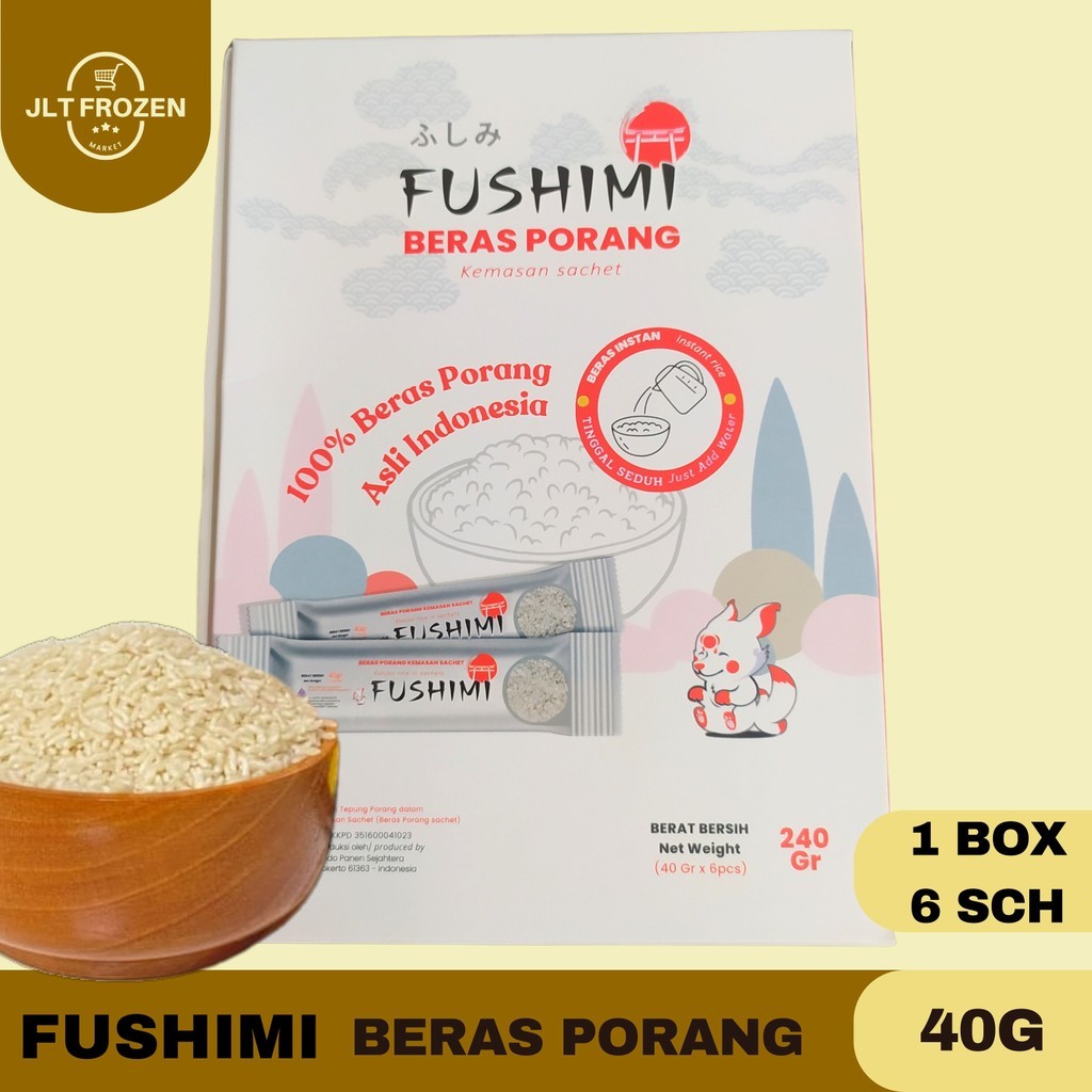 

Fushimi Beras Porang / Beras Siap Saji / kemasan Sachet 40g 1 BOX/6 PCS